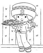 coloriage Cookinelle de Charlotte aux fraises