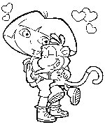 coloriage dora