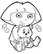 coloriage dora